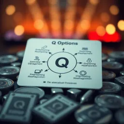 Diagram illustrating the mechanism of Q options in financial decision making under uncertainty