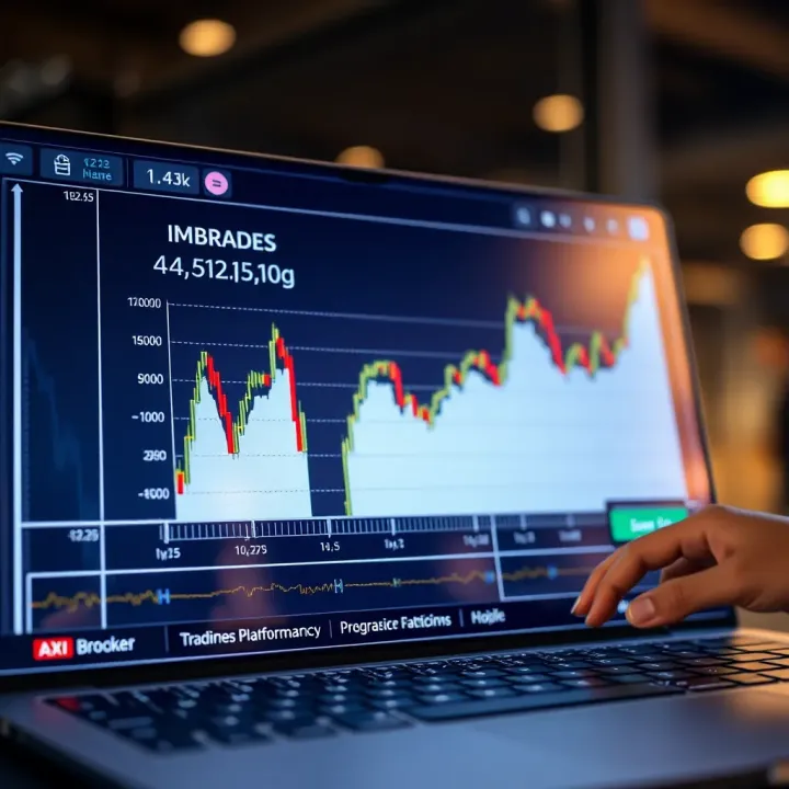 Graph showing performance comparison of trading platforms for Axi Broker review