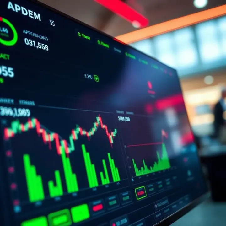 Dashboard view of Apex Trader Funding platform showing trading statistics and capital allocation