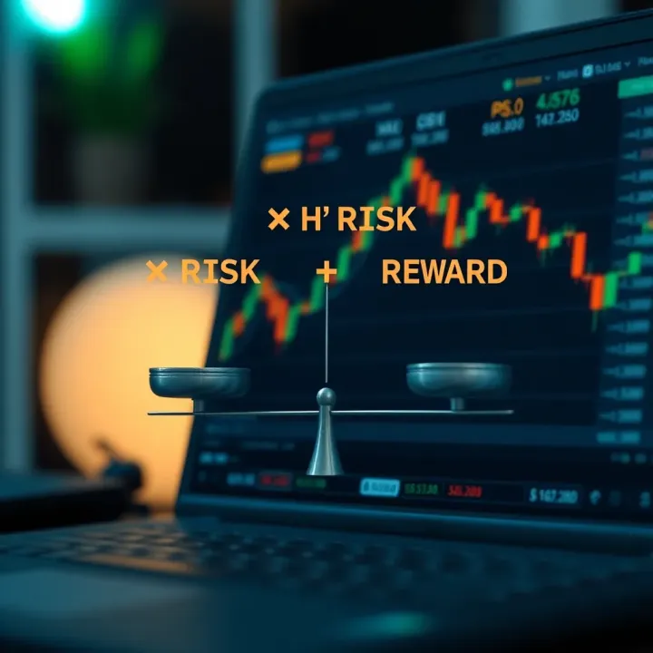 Understanding Risk and Reward in Options Trading Graphic showing risk and reward balance in options trading strategies