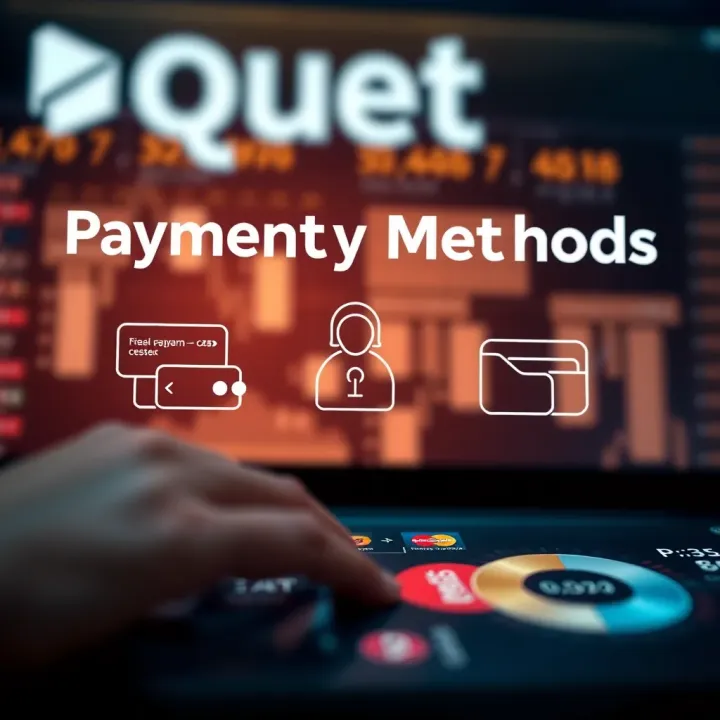 Illustration of secure online payment methods supported by Quotex with icons representing credit cards and digital wallets