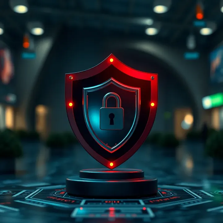 Visual representation of secure investment platforms and regulatory shields protecting investors