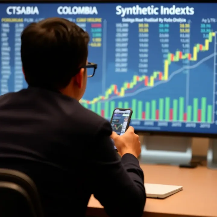 Chart illustrating opportunities and risks in investing in synthetic indices in Colombia