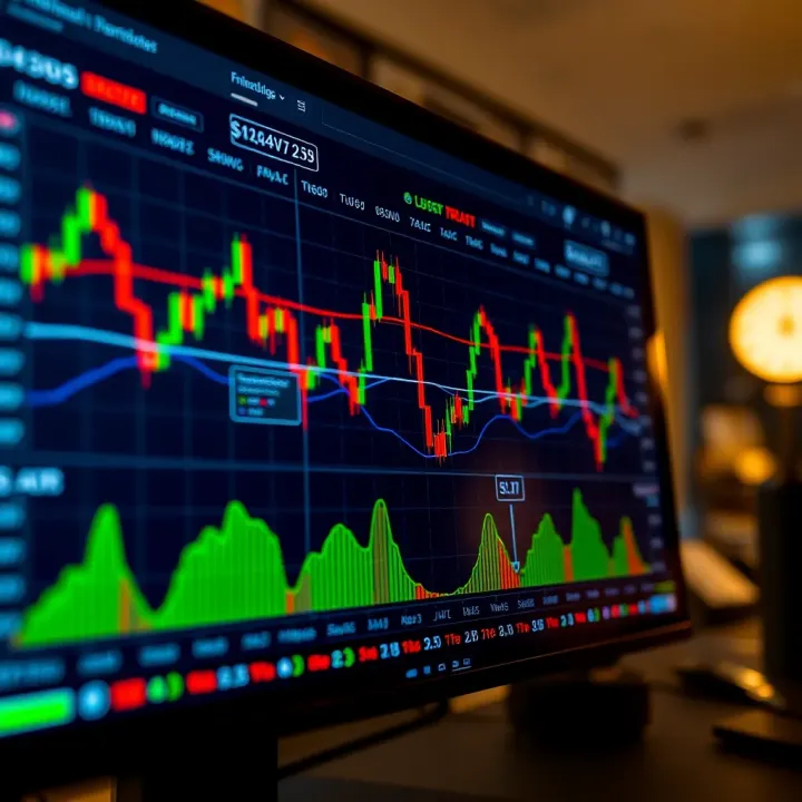 Screenshot of TradingView advanced chart with multiple financial indicators