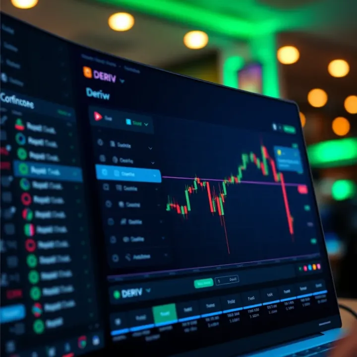 Integration screen between TradingView and Deriv platform showcasing configuration options