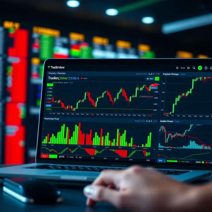 Overview of TradingView interface showing global market access and analytical tools