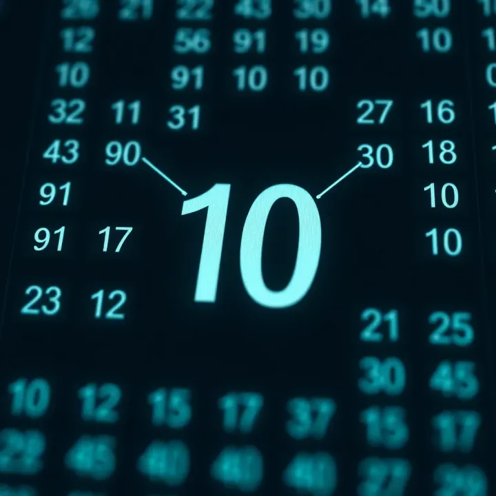 Diagram illustrating the basic concept of binary number system with zeros and ones