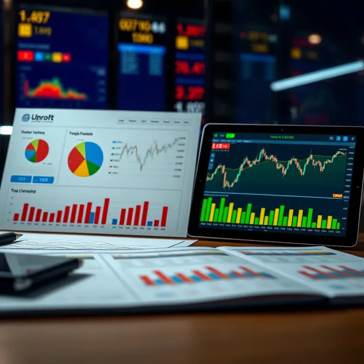Tools and charts illustrating effective financial planning for Colombian market
