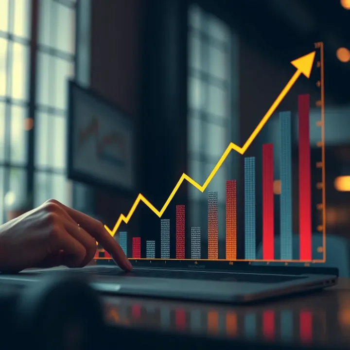 Graph showing upward trend in profits with Uprofit strategies
